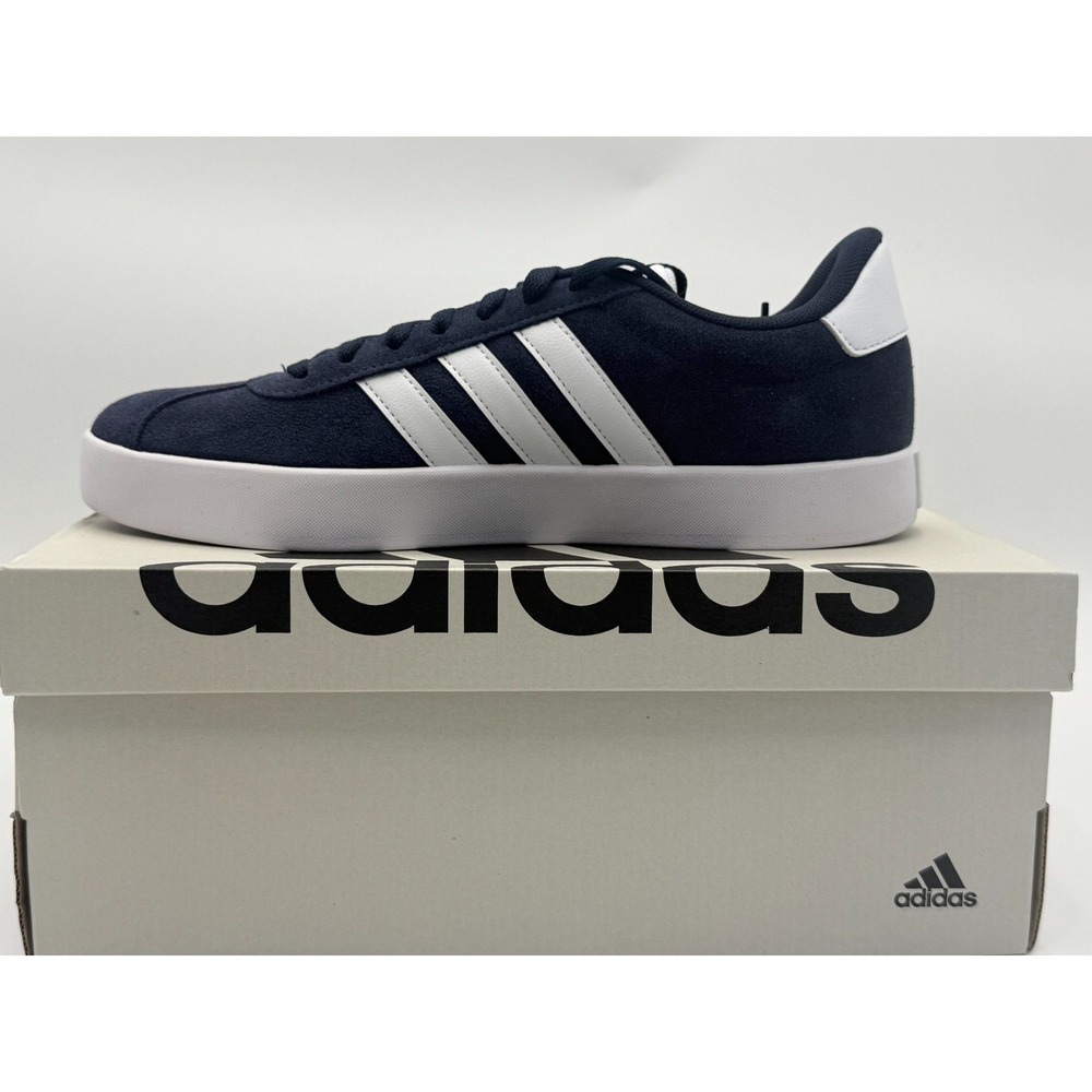 Adidas VL Court 3.0 Legend Ink Navy Blue Suede Men Size 9 Brand New ID6275